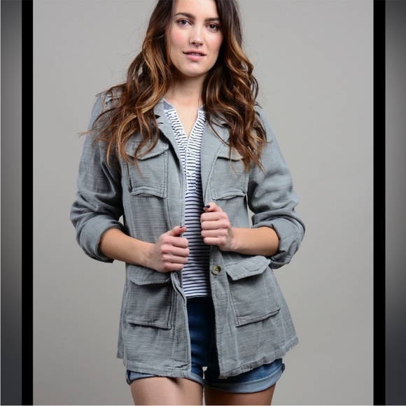 Sundry Lightweight Army Jacket Sz 1 - Picture 2 of 12